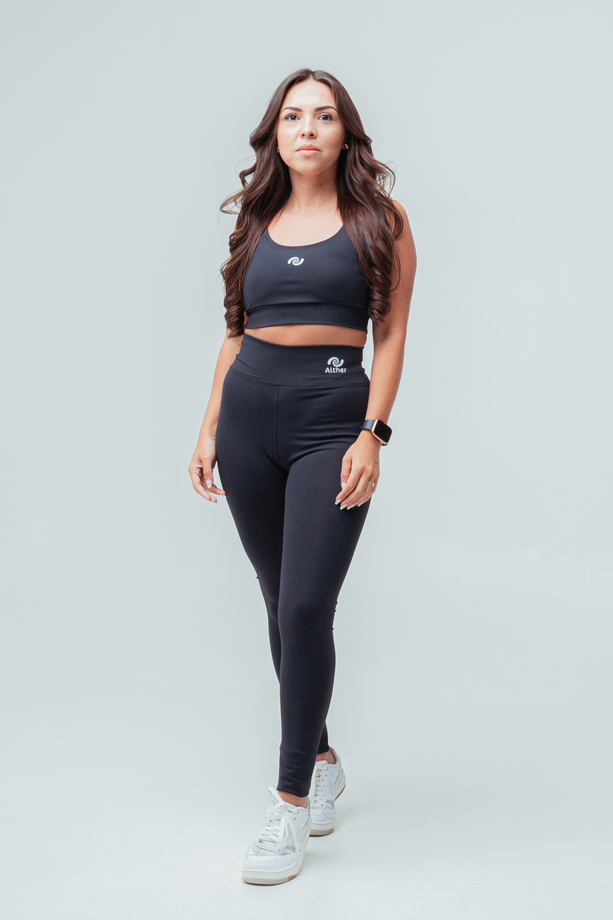 CONJUNTO TOP + LEGGING PRETA