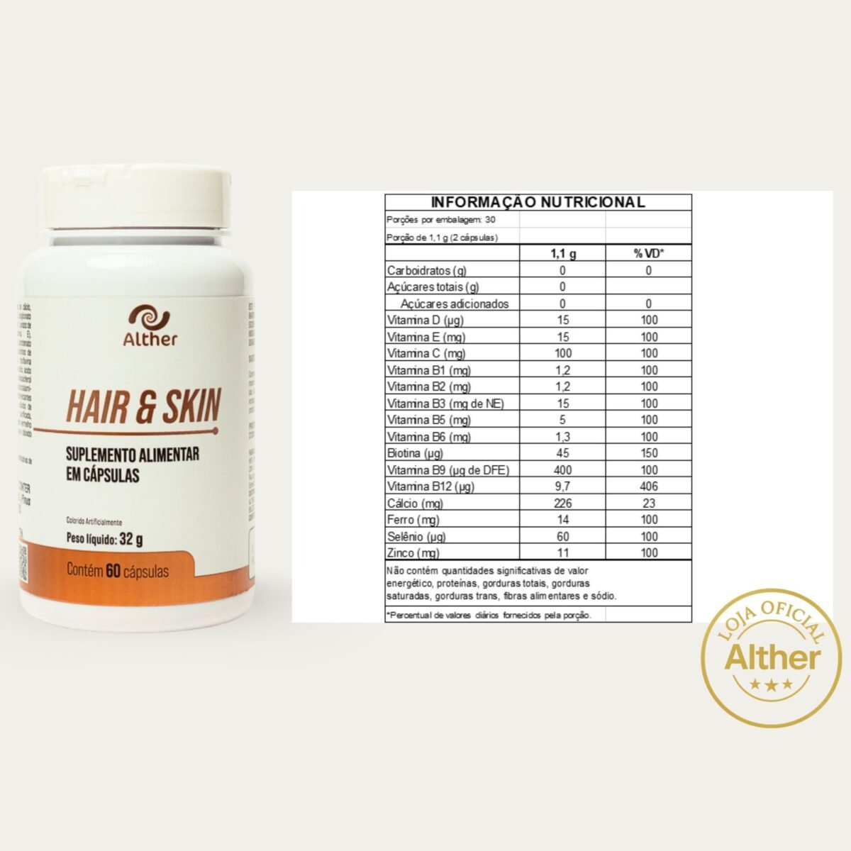 HAIR & SKIN 60CAP