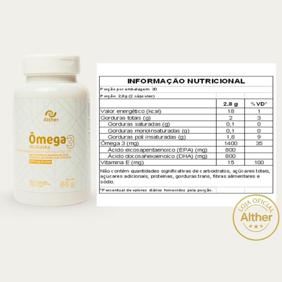 ÔMEGA 3 DO ALASKA 1000mg 60CAP
