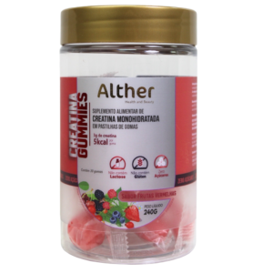 Creatina Gummies Alther Frutas Vermelhas – 3g por goma | 30 unidades