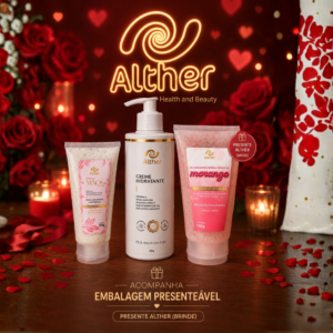 Kit Toque de Amor ALTHER | Hidratante Corporal + Creme para Mãos + Brinde