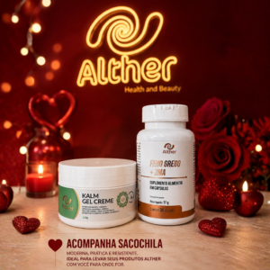 Kit Força & Bem-Estar ALTHER | Feno Grego + ZMA + Kalm Gel + Brinde