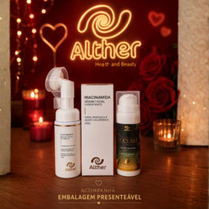 Kit Pele Apaixonante ALTHER | Cleanser + Niacinamida + Tucumã + Brinde